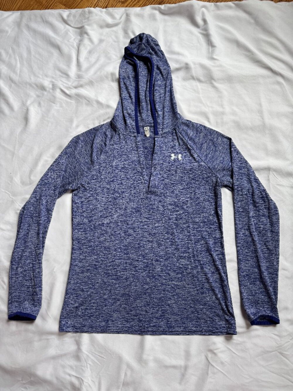 Under Armour Womens Medium Purple Space Dye Hooded Performance Pullover
